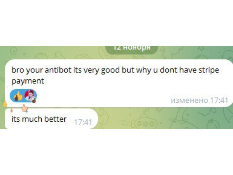 Скриншот отзыва клиента Killbot Group